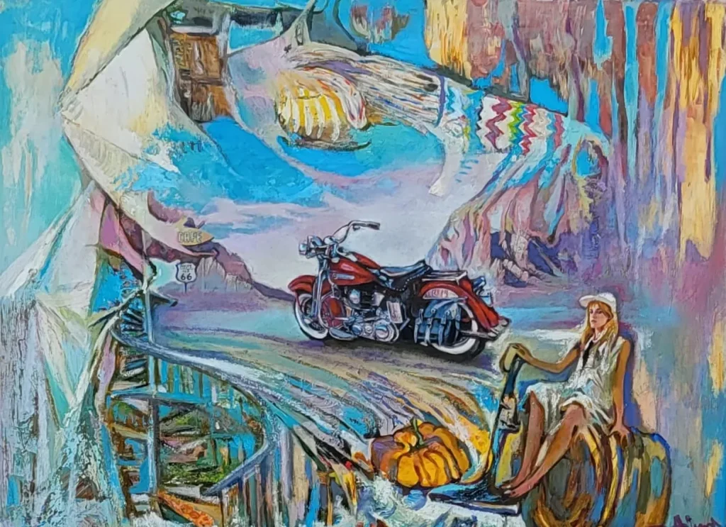 Route, oil on canvas